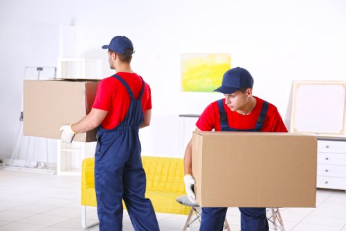 Furniture storage in Gideapark with organized household items