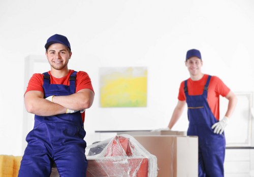 Professional office removals team planning a commercial move in Gideapark