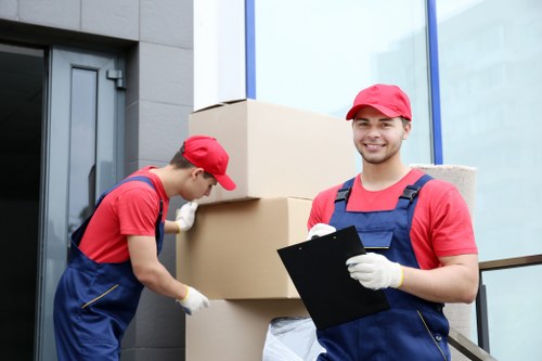 House removals planning in Gideapark with packed moving boxes