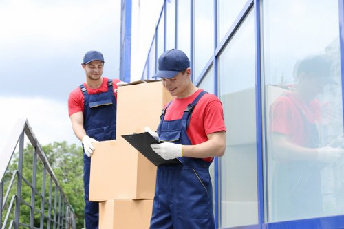 Illustration of organized storage boxes in a secure facility