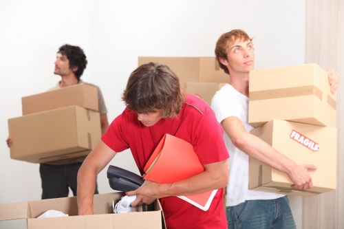 Team member following safe storage and handling practices
