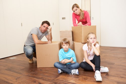 Family items arranged safely in long-term storage in Gideapark