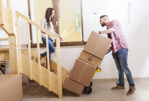 Moving day preparation for removals in Gideapark