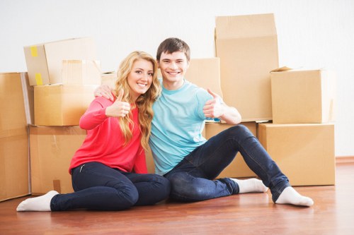 Residential relocation scene for local removals in Gideapark
